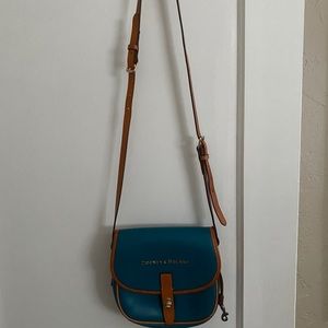 Teal cross body bag